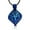 Blue, variant on Personalize Tree of Life Cube with Urn Stainless Steel Urn Pendant Necklace Memorial Pet Human Cremation Ashes Hair Keepsake Locket Jewellery