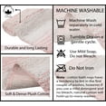 thumbnail image 4 of Home Weavers 100% Cotton Gradation Collection Bathroom Decore | Washable Rug | Bathroom Mat | Kitchen Carpet | Bathroom Rug Set | Bath Mat Set | Bath Floor Mat Non Slip, 21"x54", Pink, 4 of 5