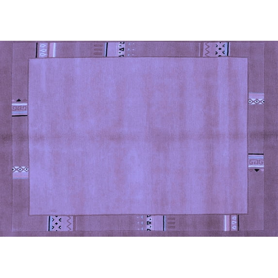 Ahgly Company Indoor Rectangle Abstract Blue Modern Area Rugs, 5' x 7'