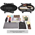 thumbnail image 3 of FORMRS Laptop Tote Bag for Women with 15.6" Computer Compartments Handbag, Black Cat Paw, 3 of 7