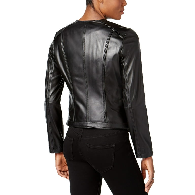 Michael kors clearance asymmetrical leather jacket