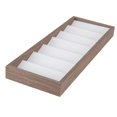 thumbnail image 1 of kusrkot 7 Compartment Wooden Glasses Storage Box Sunglasses Holder Velvet Lining Storage, 1 of 9