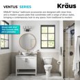 thumbnail image 5 of KRAUS Ventus Bathroom Robe and Towel Hook in Brushed Gold, 5 of 9