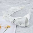 thumbnail image 6 of Unique Bargains 1 Pc Exquisite Pearl Rose Jacquard Bow Headband Light Gray, 6 of 6