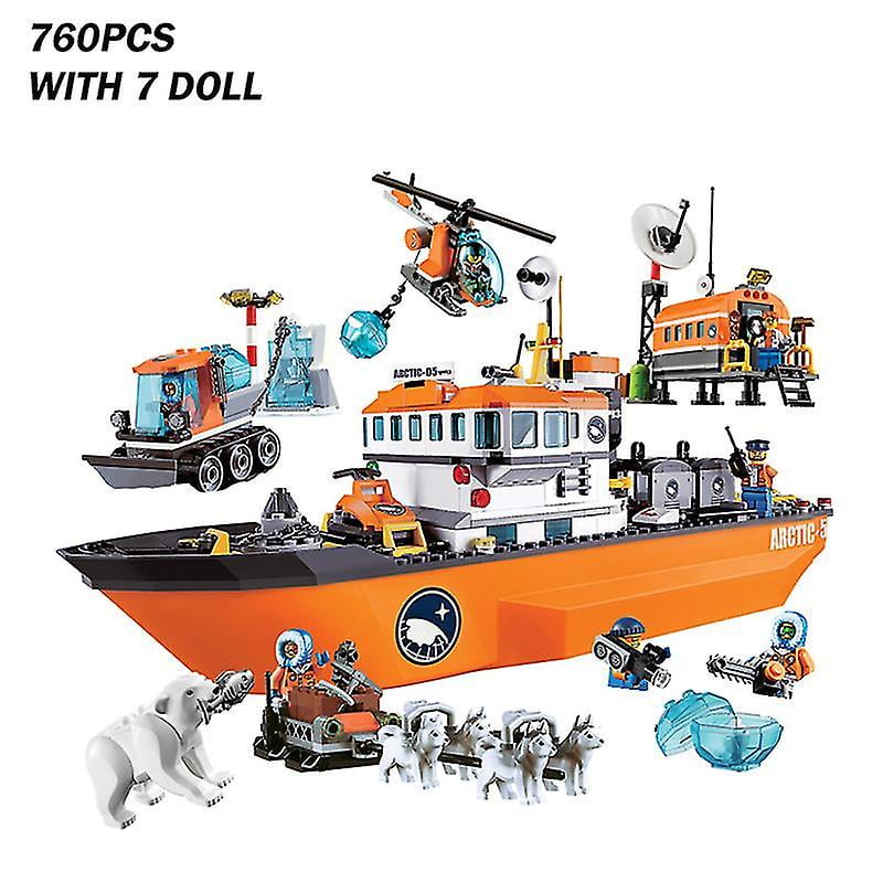 City Arctic Icebreaker Ice Breaker Ship Buildinlg Blocks Brick Diy Toys Kids Gifts City Friends With Dolls 60062 Walmart