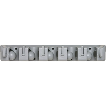 

Genuine Joe Cleaning Tool Wall Organizer Rack 1 Each Gray