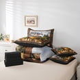 thumbnail image 4 of YST Woodland Animal 7-Piece Comforter Set, Rustic Farmhouse, Queen, Nature Theme, Cartoon Style, 4 of 4