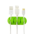 thumbnail image 4 of QualitChoice Silicone USB Cable Organizer Cable Winder Desktop Tidy Management Clips Cable Holder for Mouse Headphone Wire Organizer green 1Set, 4 of 6