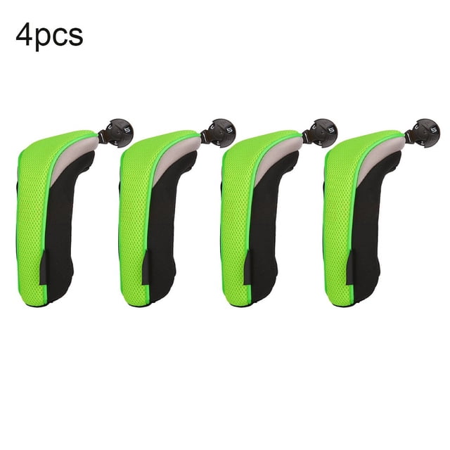 4pcs Golf Club Head Covers Set for Hybrid and Mallet Putters Accessories