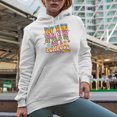 thumbnail image 2 of Distressed Dear Person, You Were Created for a Purpose, Love God - Retro Wavy Text Merch Gift, White Hooded Sweatshirt or Hoodie, 3XL, 2 of 5