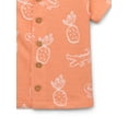 thumbnail image 3 of Garanimals Baby Boys' Print Button Front Knit Cabana Shirt, Sizes 0M-24M, 3 of 3