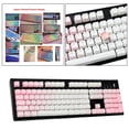thumbnail image 4 of 104 teclas Gaming Gradient Mechanical Switch Keyboard Keycaps Grueso DIY Antideslizante Degradado rosa jinwen Teclas de teclado, 4 of 8