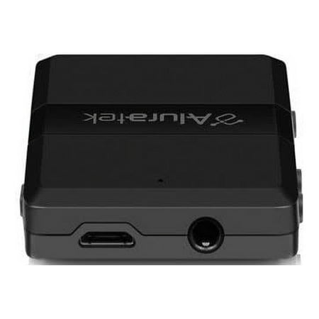 Aluratek - Bluetooth Wireless Audio Transmitter and Receiver for TV and other audio devices - Black