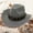 Grey, variant on HNMKIU Western Cowboy Jazz Bowler Hat with Decorative for Men and Women RD2,One Size