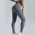 thumbnail image 6 of High Waisted Yoga Pants Women Stretchy Straight Leg Butt Lifting Yoga Tights Tummy Control Comfy Soft Workout Slacks, 6 of 6