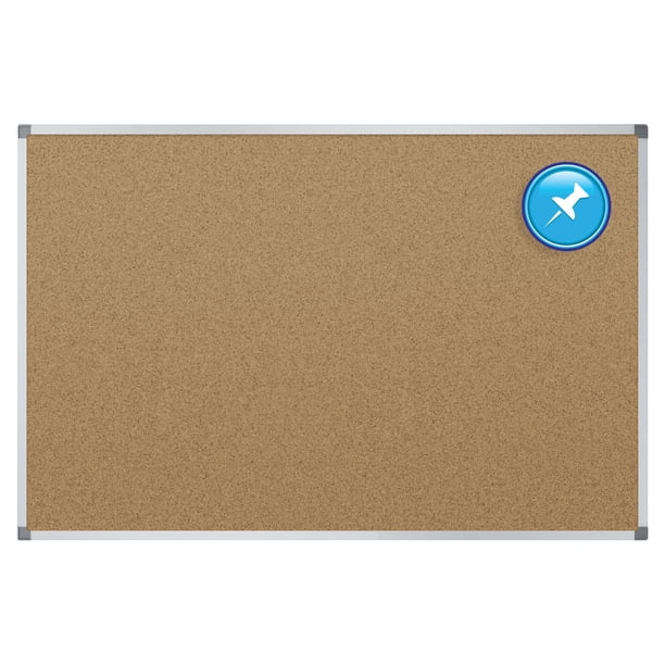 Quartet Basic Cork Bulletin Board 3 x 2 Aluminum Frame Cork Boards