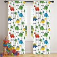 thumbnail image 5 of Blackout Kids Curtains,White Dinosaurs Palms Names Pattern Childrens Insulated Curtains Set Of 2,Bedroom Essentials,Toddler Room Decor 42"x84", 5 of 5