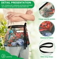 thumbnail image 4 of Yayeee Waist Apron with Pockets for Cooking Waterproof Half Server Aprons, Red Vibrant Flowers, 4 of 7
