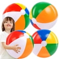 thumbnail image 1 of Pelota de playa JOYIN, juguetes inflables para piscina, 20 cm, paquete de 4 para fiestas, 1 of 8