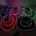 thumbnail image 3 of Disco Luminous Led Bride Cowgirl Hat Glowing Light Bar Cap Bachelorette Party Supplies Flashing Neon Western Cowboy Hat, 3 of 5