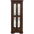 thumbnail image 3 of Coaster 5 Shelf Corner Curio Cabinet in Golden Brown, 3 of 6