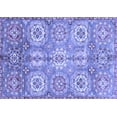 thumbnail image 1 of Ahgly Company Machine Washable Indoor Rectangle Abstract Blue Modern Area Rugs, 2' x 4', 1 of 4