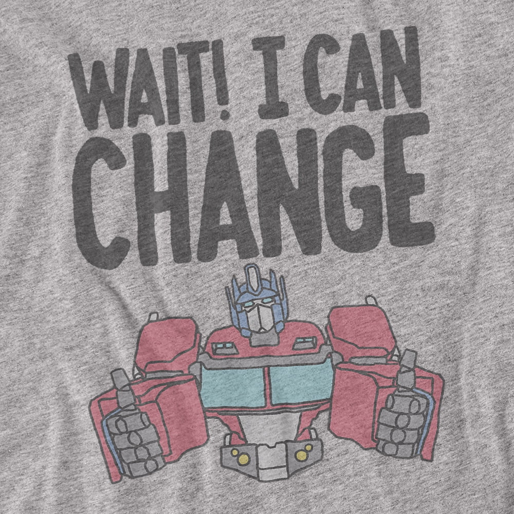 Transformers T-Shirt Wait! I Can Change! Unisex Graphic Tee for Men & Women