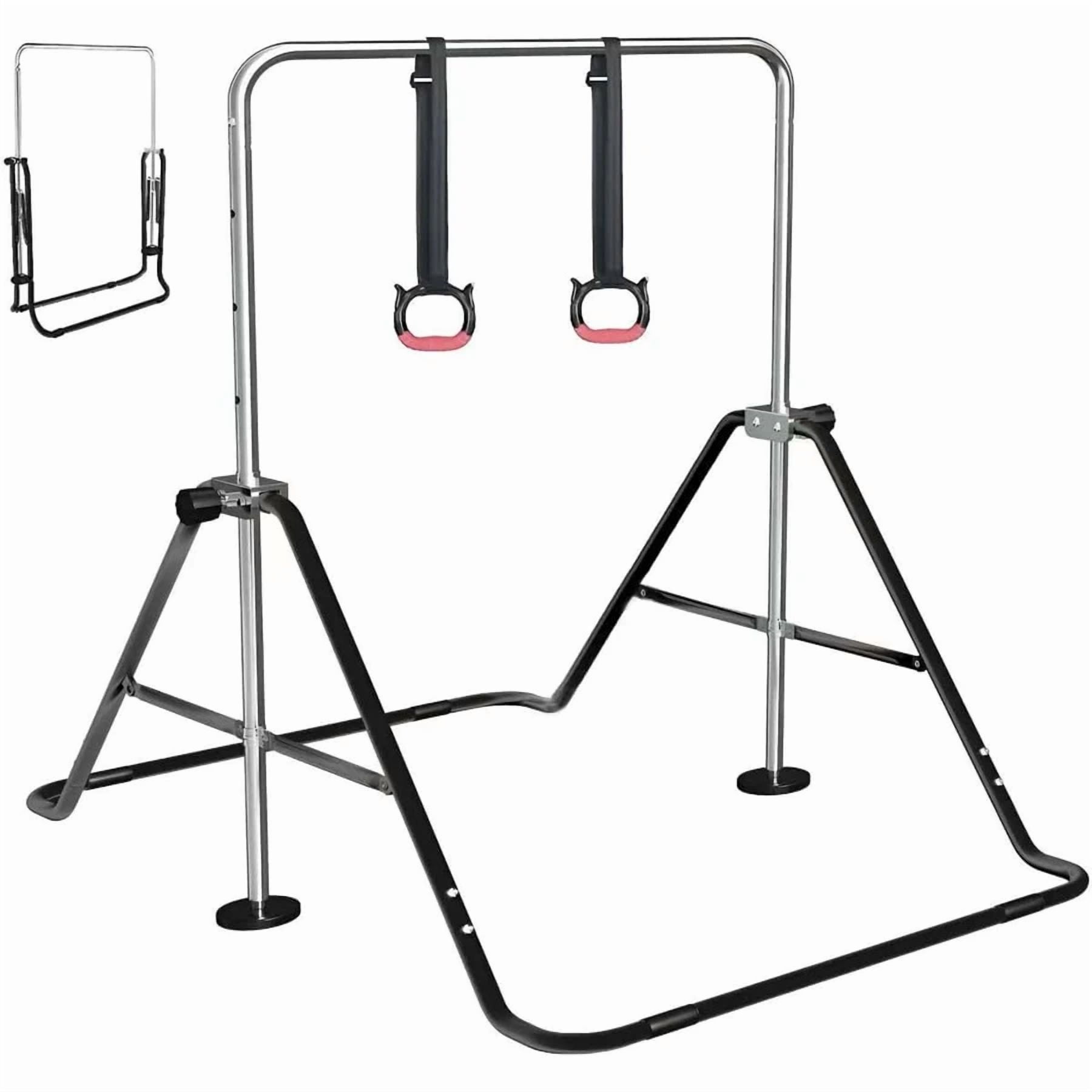 Tenpeek Tiffany Blue Adjustable, Foldable Gymnastics Bars for Kids