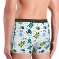 thumbnail image 3 of Goofa Cartoon Sea Creatures Printed Men's Boxer Briefs Underwear, Moisture-Wicking Underwear, Trunk,Soft and Breathable Cotton Underwear-Small, 3 of 9