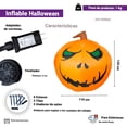 thumbnail image 2 of Inflable De Halloween La Merced Calabaza Macabra Plástico Resistente Iluminación Led, 2 of 5
