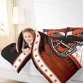 thumbnail image 4 of jejeloiu Football Sport Helmet Full Size Comforter Sets,Orange White Black Bedding Sets For Boys Teens Reversible 3 Pieces, 4 of 8