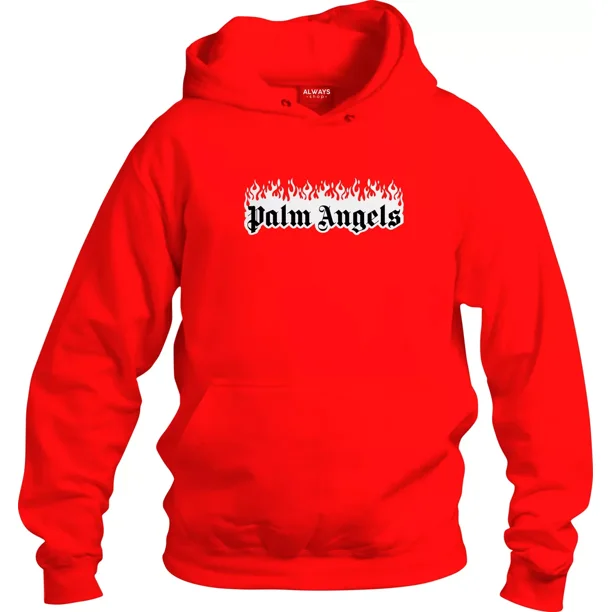 Shop Buzo Buzo Con Letras De Fuego Sudadera Tipo Palm Angels Fuego