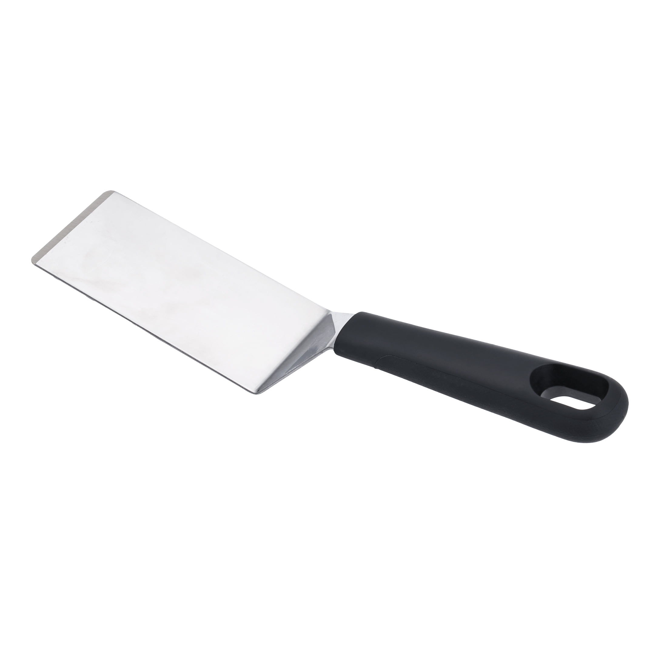 Mainstays Stainless Steel Mini Dessert Spatula with Softgrip Handle for Serving Pancakes or Desserts