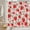 Red Pink White, variant on Strawberry Shower Curtain Cute Pink Red Strawberry Watercolor Fruit Spring Summer Floral Leaves Rustic Bathroom Decor Fabric Curtain with Hooks