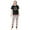 Black Women, variant on Matching Family Pajamas Sets Christmas PJ's with Christmas Printed Long Sleeve Tee and Bottom Loungewear Sleepwear