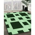 thumbnail image 2 of Ahgly Company Indoor Round Patterned Dark Forest Green Area Rugs, 3' Round, 2 of 6