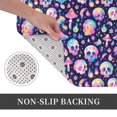 thumbnail image 6 of Rateoe mushroom colorful Skull star Pattern Flannel Door Mat Indoor Outdoor Entrance, Waterproof All-Weather Doormat,Fade Resistant, Low Profile Entryway Mat 16x24in, 6 of 7