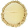 thumbnail image 6 of Mina Victory Shag 14x14" Contemporary Fabric Lush Yarn Throw Pillow in Yellow, 6 of 6