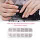 thumbnail image 3 of 1800 piezas Nail Arts Rhinestone Kit Cristal AB Decoración Gemas 6 tamaños (1.6-4 mm) Vidrio iridisc Abanopi Transparente, 3 of 5