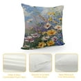 thumbnail image 4 of JEUXUS Short Plush Pillowcase Daisy Colorful Floral Pictures Spring Purple White, 4 of 5