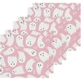 thumbnail image 3 of SKYSONIC Halloween Ghost Washcloths Set of 6, Highly Absorbent Soft Cotton Fingertip Towels for Bathroom, Kitchen, Gym, Spa, Home Decor, 12 x 12 Inch, 3 of 7