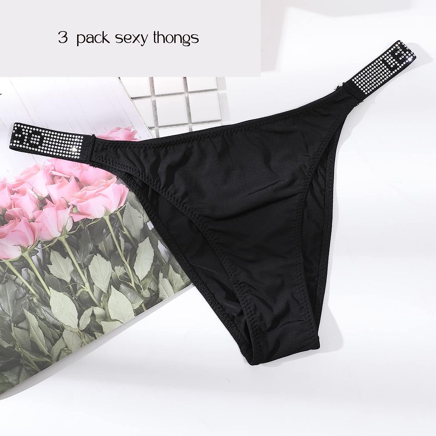 LEVAO Sexy Panties, Thongs for Women Letter Algeria