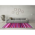 thumbnail image 3 of Ahgly Company Indoor Round Abstract Pink Modern Area Rugs, 4' Round, 3 of 4