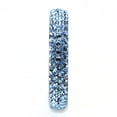 thumbnail image 4 of Luxe Jewelry Designs Stainless Steel Pave Women's Ring with Sea Blue Crystals - Size 5, 4 of 4