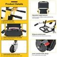 thumbnail image 6 of DIYAREA Portable Electric Chair Track Climbing Wheelchair Assist Stair Chair (Load Capacity 350 lb), 6 of 10