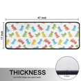 thumbnail image 5 of Dinosaur and Silhouette White Pattern Anti Fatigue Kitchen Rugs Set Of 2, Non Slip Washable Decorative Floor Mats for Sink Laundry and Home Use, 17"x47", 5 of 5