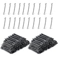 thumbnail image 1 of 400 horquillas para el cabello de 2 pulgadas, color negro, horquillas finas de sujeción segura para mujeres, pinzas para el cabello onduladas invisibles a granel con cajas transparentes, pin, 1 of 5