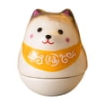 thumbnail image 1 of Figura de cerámica de perro de la suerte Shiba Inu, muñeco de vaso, decoración de mesa, multiusos Amarillo marrón, 1 of 9