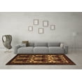 thumbnail image 3 of Ahgly Company Indoor Round Persian Brown Traditional Area Rugs, 4' Round, 3 of 4
