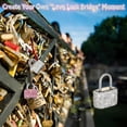 thumbnail image 2 of Small Locks with Keys, Sparkling Mini Luggage Locks Keyed Padlock Metal Lock for Locker Suitcase, Backpack, Boxes, Laptop Bag(Purple), 2 of 7